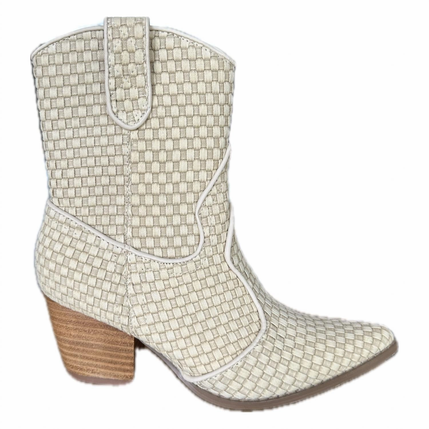 Women's Bambi Boot In Natural Weave Comfortable Womens Boots low price