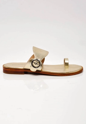 Women's Barcelona Slip On Sandal In Gold Metallic Cozy Womens Slippers discount