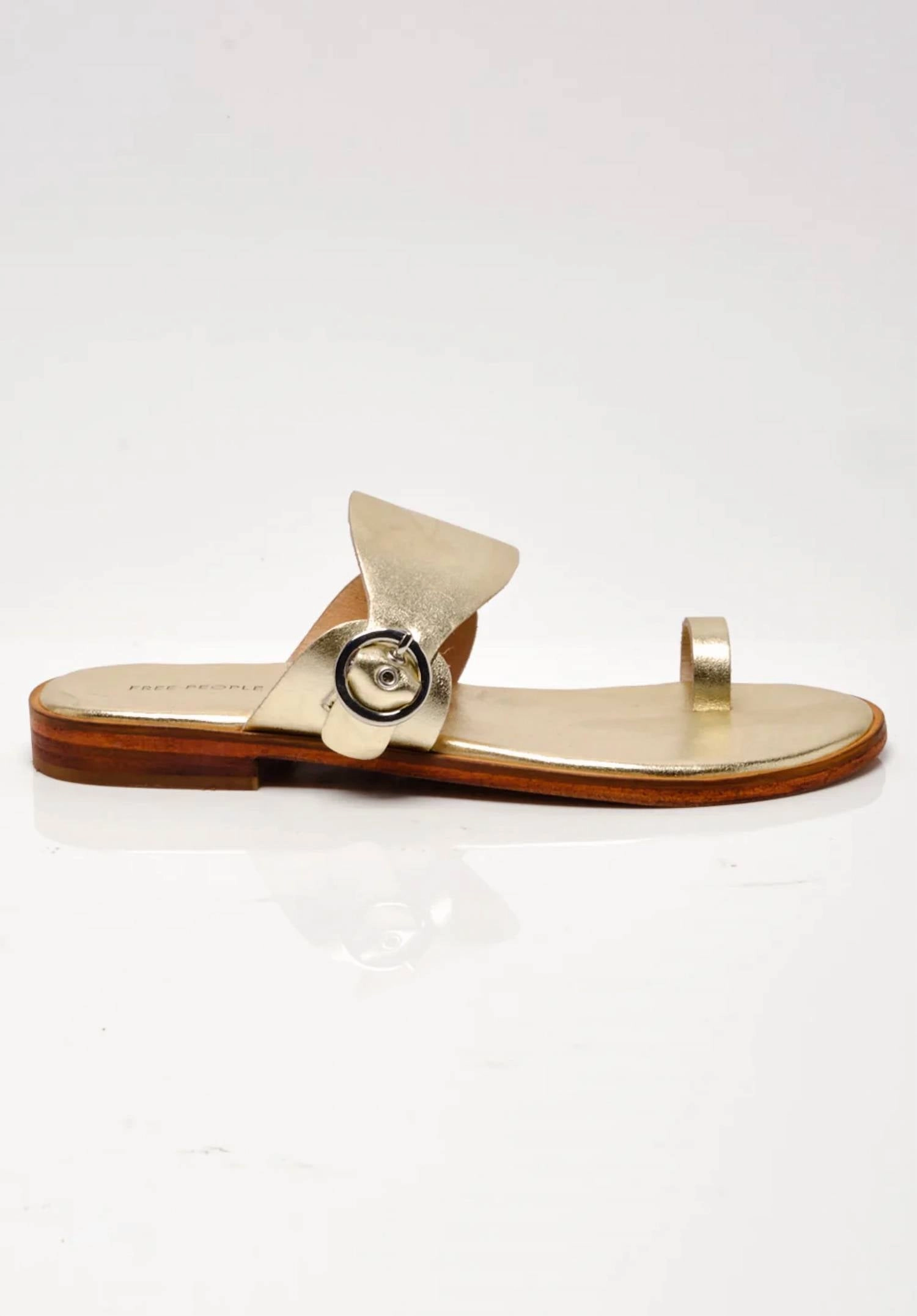 Women's Barcelona Slip On Sandal In Gold Metallic Cozy Womens Slippers discount
