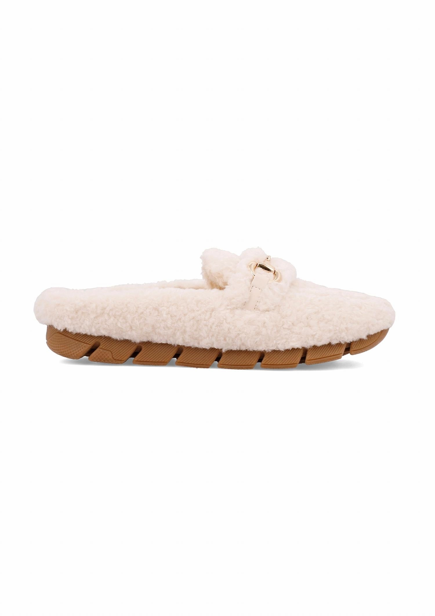 Women's Berkley Shearling Mules In Off White