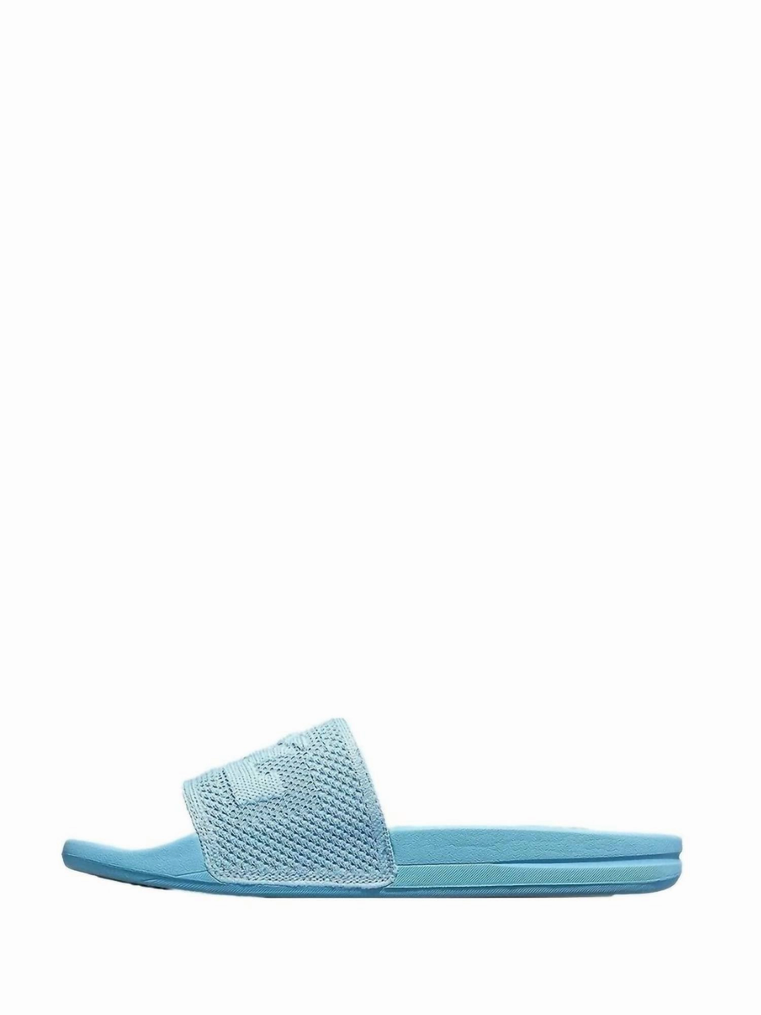 Women's Big Logo Techloom Slide In Ice Blue