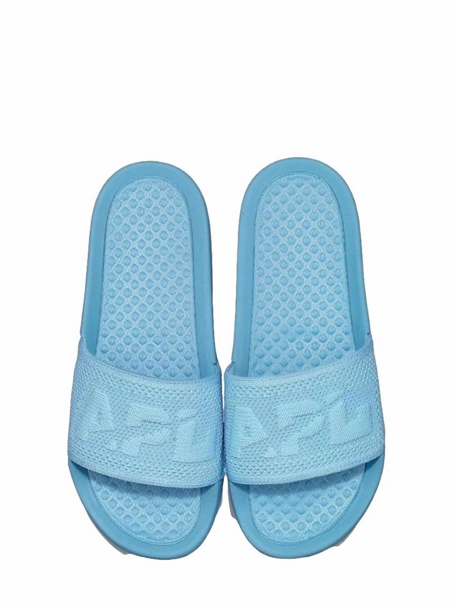 Women's Big Logo Techloom Slide In Ice Blue