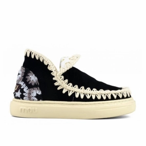 Women's Bold Eskimo Sneaker With Crochet Heel In Black Combo Buy Womens Sneakers online shop
