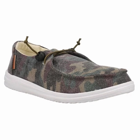 Women's Camouflage Kayak Shoes - Medium In Green Stylish Womens Sneakers clearance