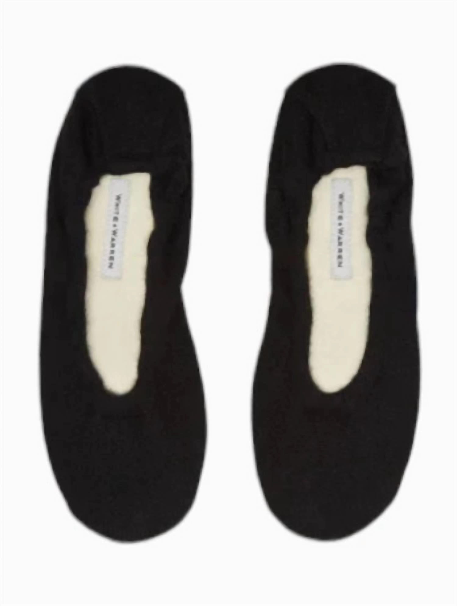 Women's Cashmere Ballet Slipper In Black