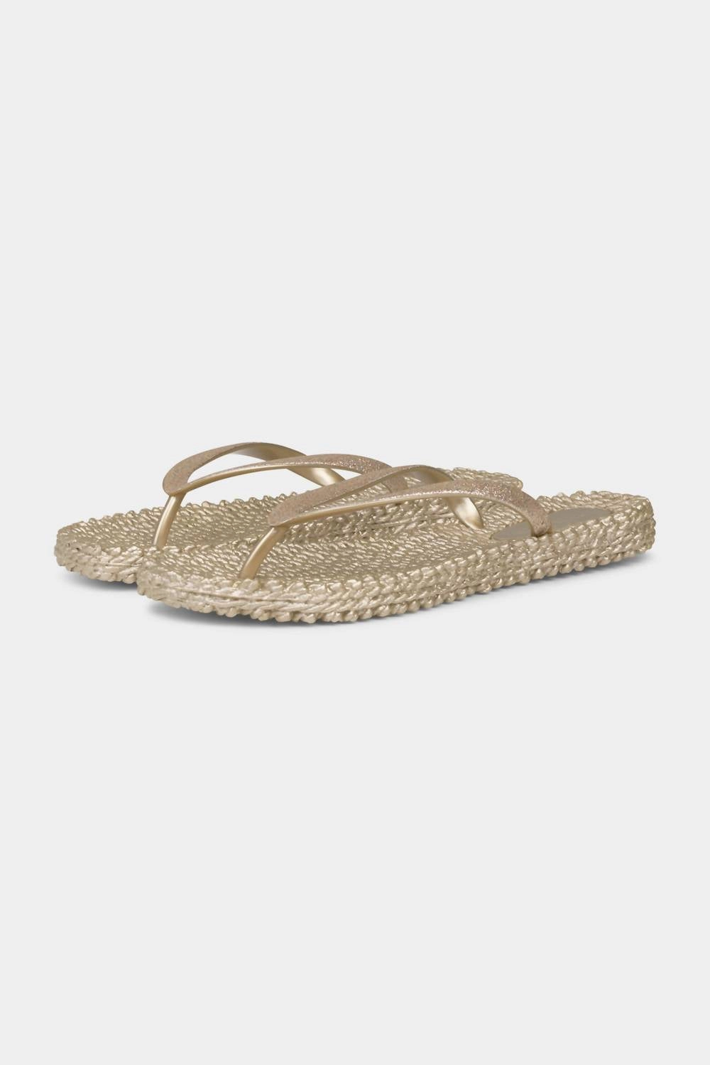 Women's Cheerful Flip Flops In Platinum Womens Slippers at low price