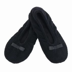 Women's Chevron Microterry Ballerina Slipper Cozy Womens Slippers discount