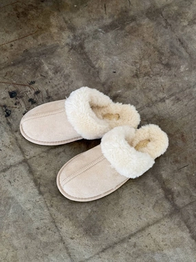 Women's Chill Fur Slippers In Natural Cozy Womens Slippers discount