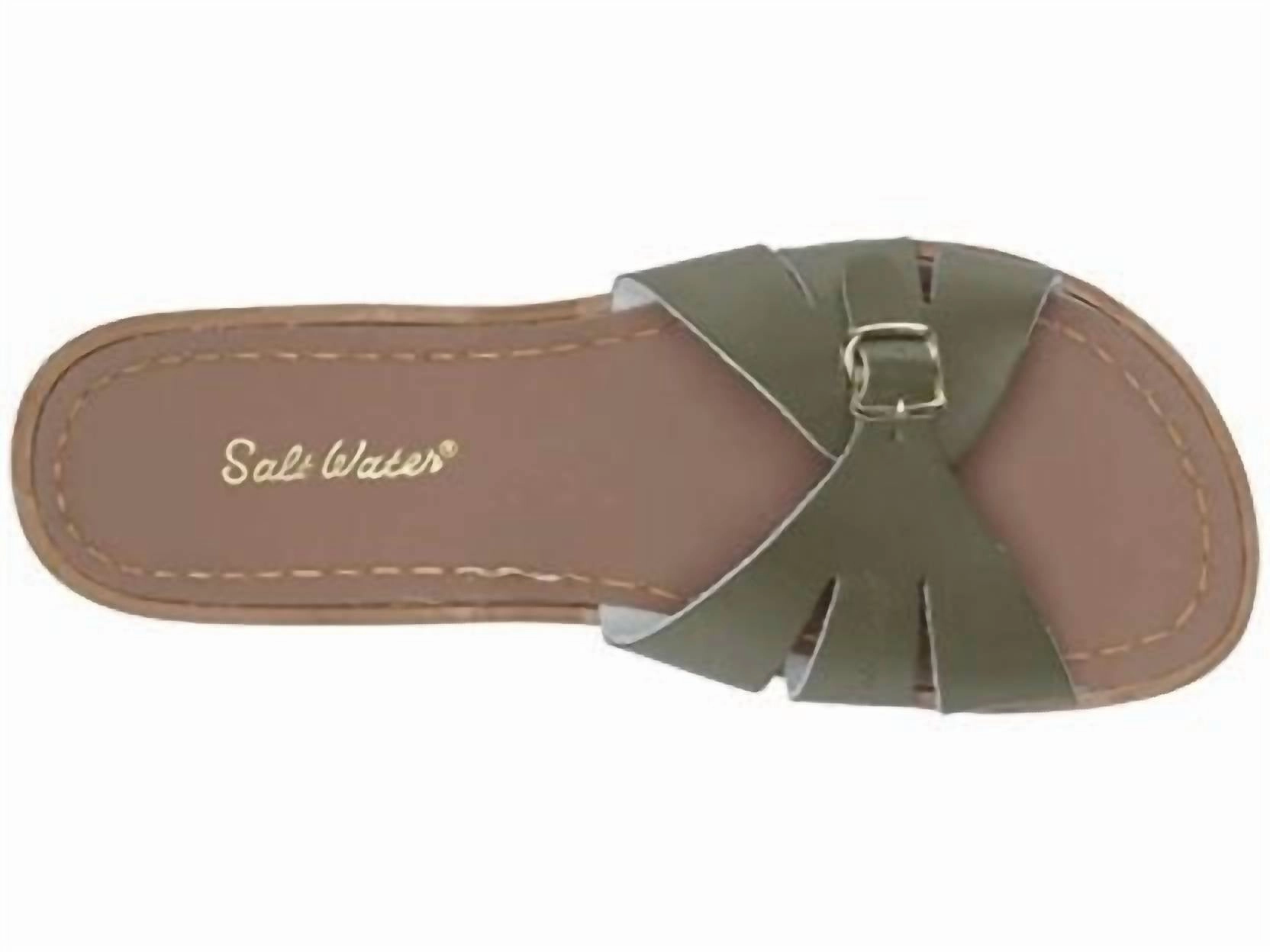 Women's Classic Slides Sandal In Olive
