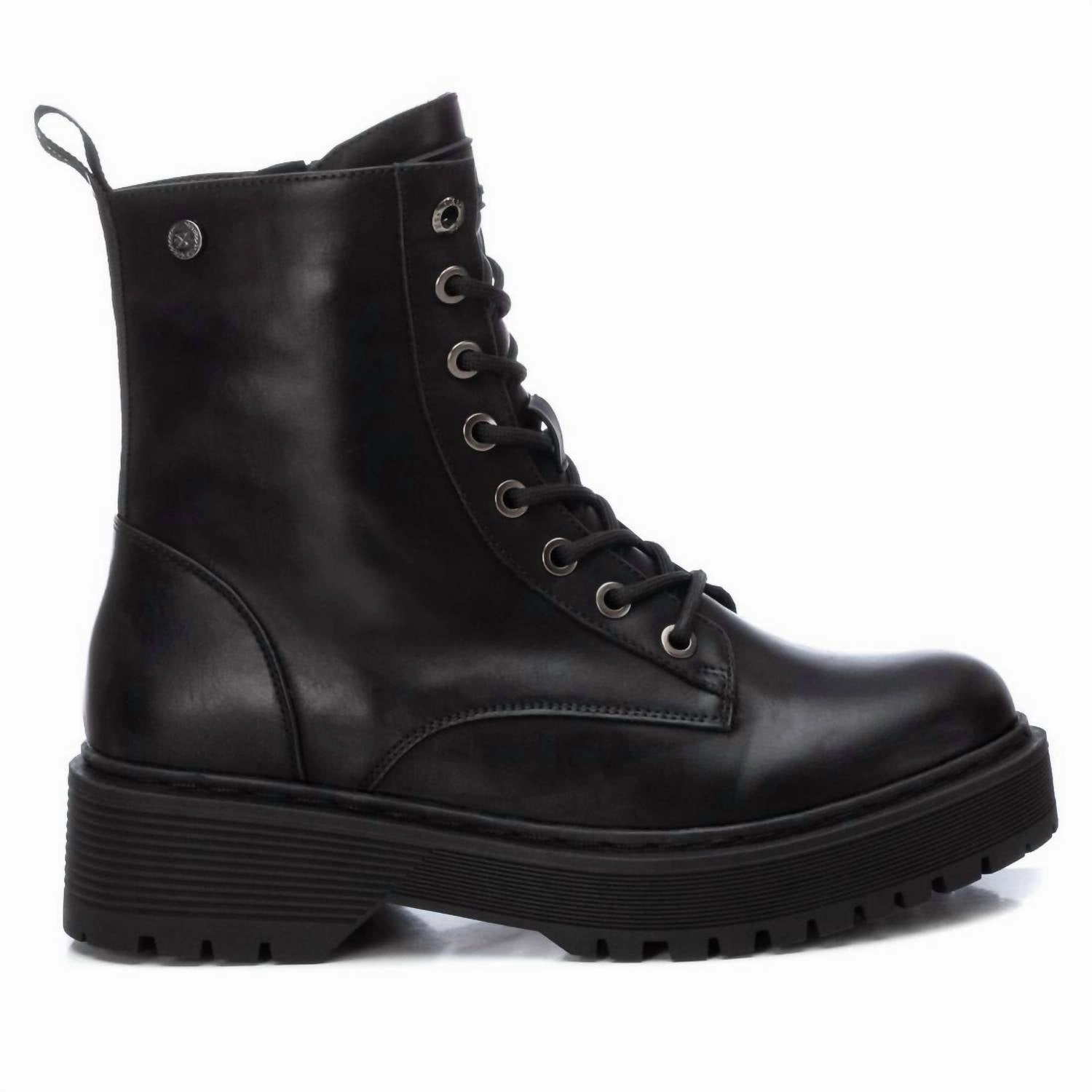 Women's Combat Booties By In Black Womens Winter Boots promo deal