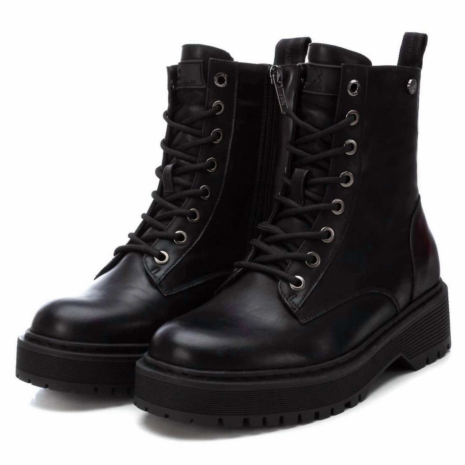 Women's Combat Booties By In Black