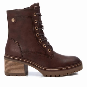 Women's Combat Booties In Brown Womens Boots sale online