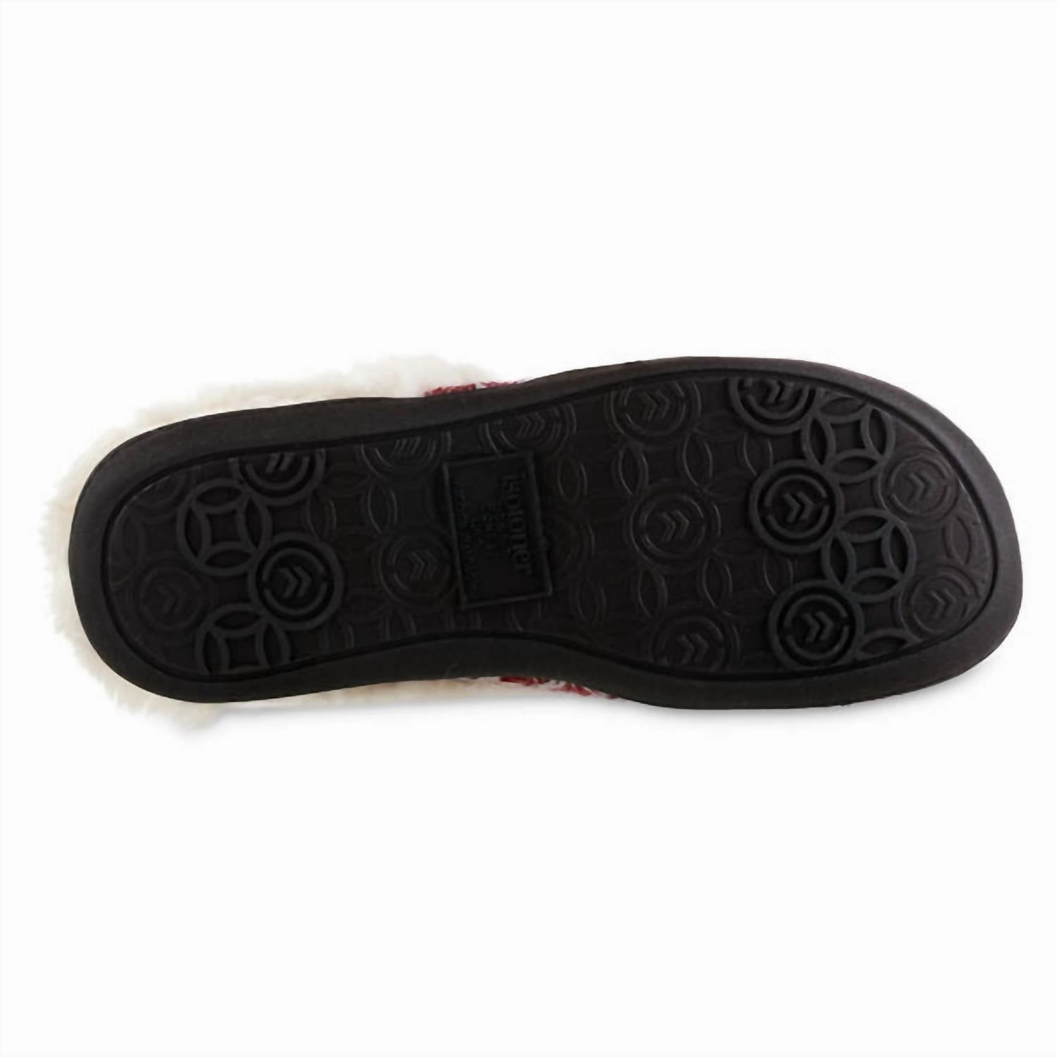 Women's Diamond Sweater Knit Hoodback Slipper In Garnet