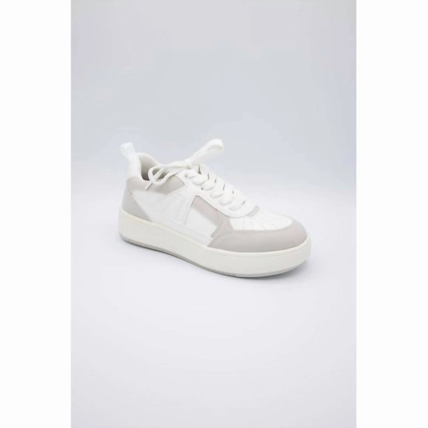 Women's Dice Platform Sneaker In White/off White