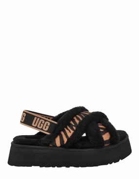 Women's Disco Cross Slide In Black Cozy Womens Slippers discount