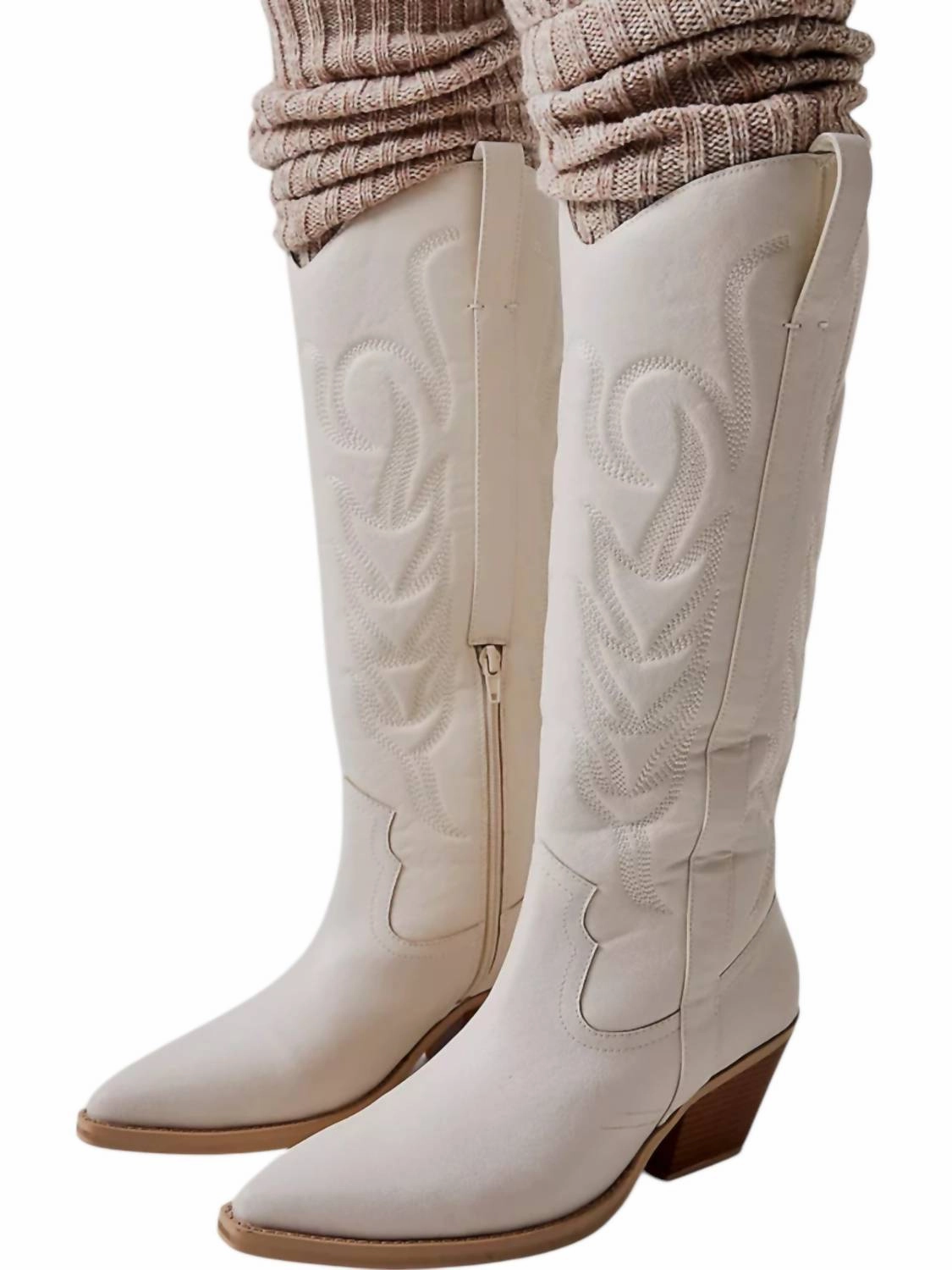 Women's Dixie Western Boots In White