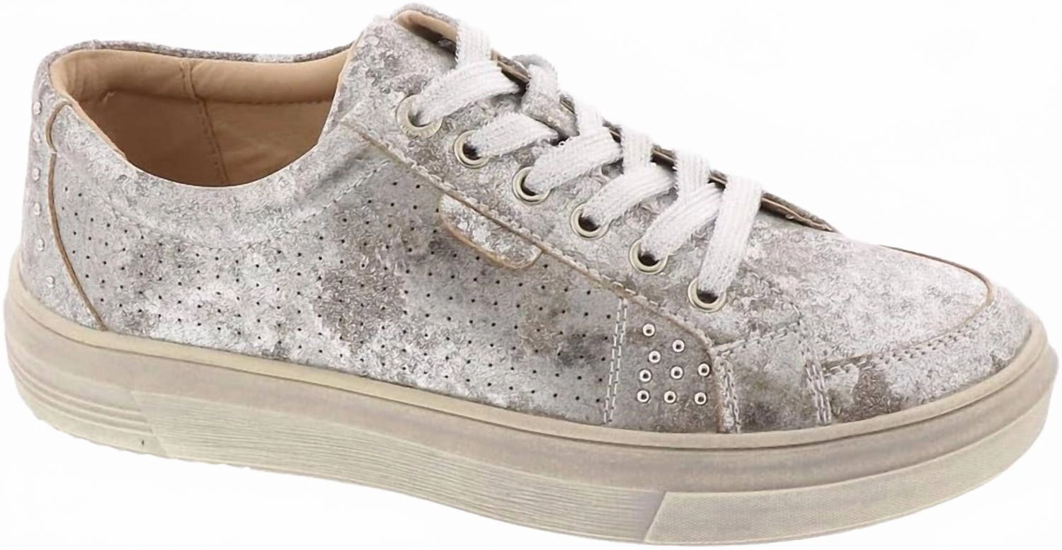 Women's Down Time Sneaker In Silver