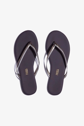 Women's Duos Flip Flop In Silver Showers Womens Slippers at low price
