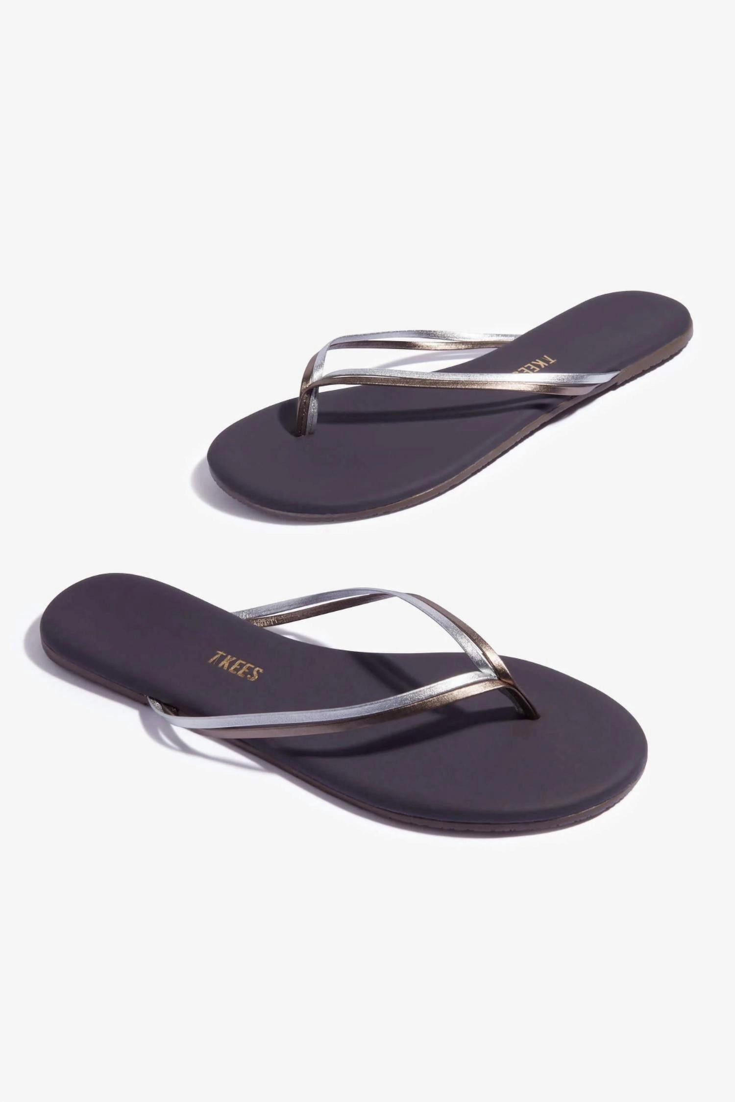 Women's Duos Flip Flop In Silver Showers
