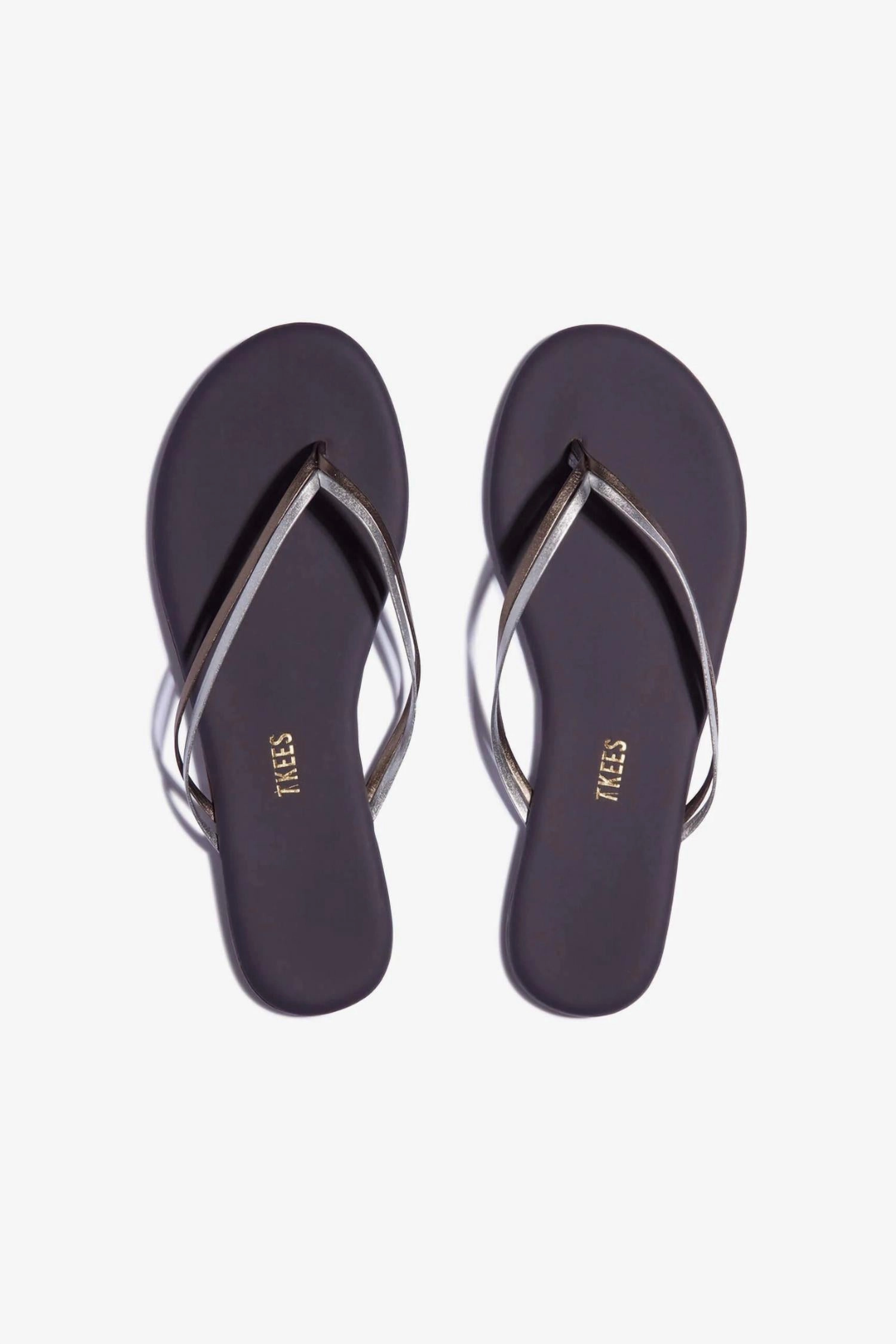 Women's Duos Flip Flop In Silver Showers Womens Slippers at low price