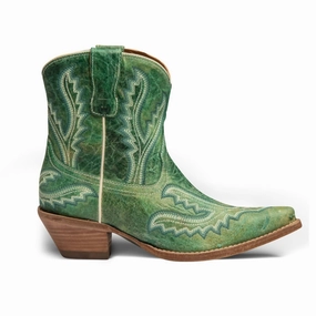 Women's Eleanor Leather Cowgirl Boots In Turquoise Affordable Womens Boots online