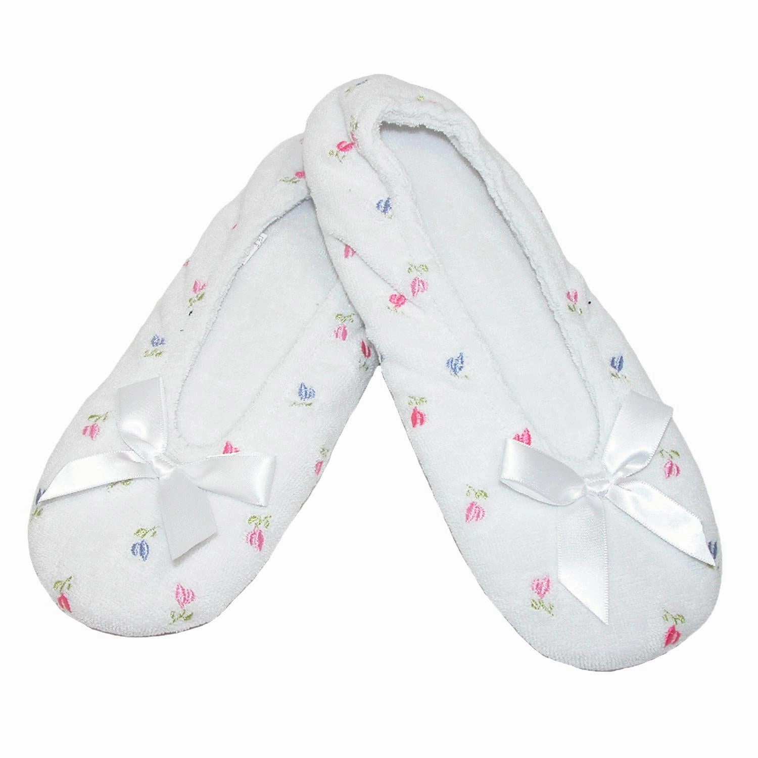 Women's Embroidered Terry Ballerina Slippers
