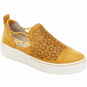 Women's Erin Slip-On Sneaker In Mustard Light Womens Sneakers clearance