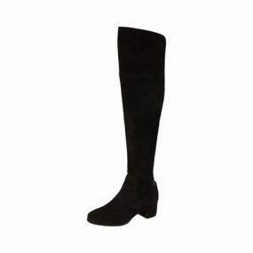 Women's Fame Boot In Split Suede Black Comfortable Womens Boots low price