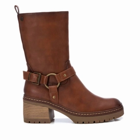 Women's Faux Leather Boots In Camel Womens Boots sale online