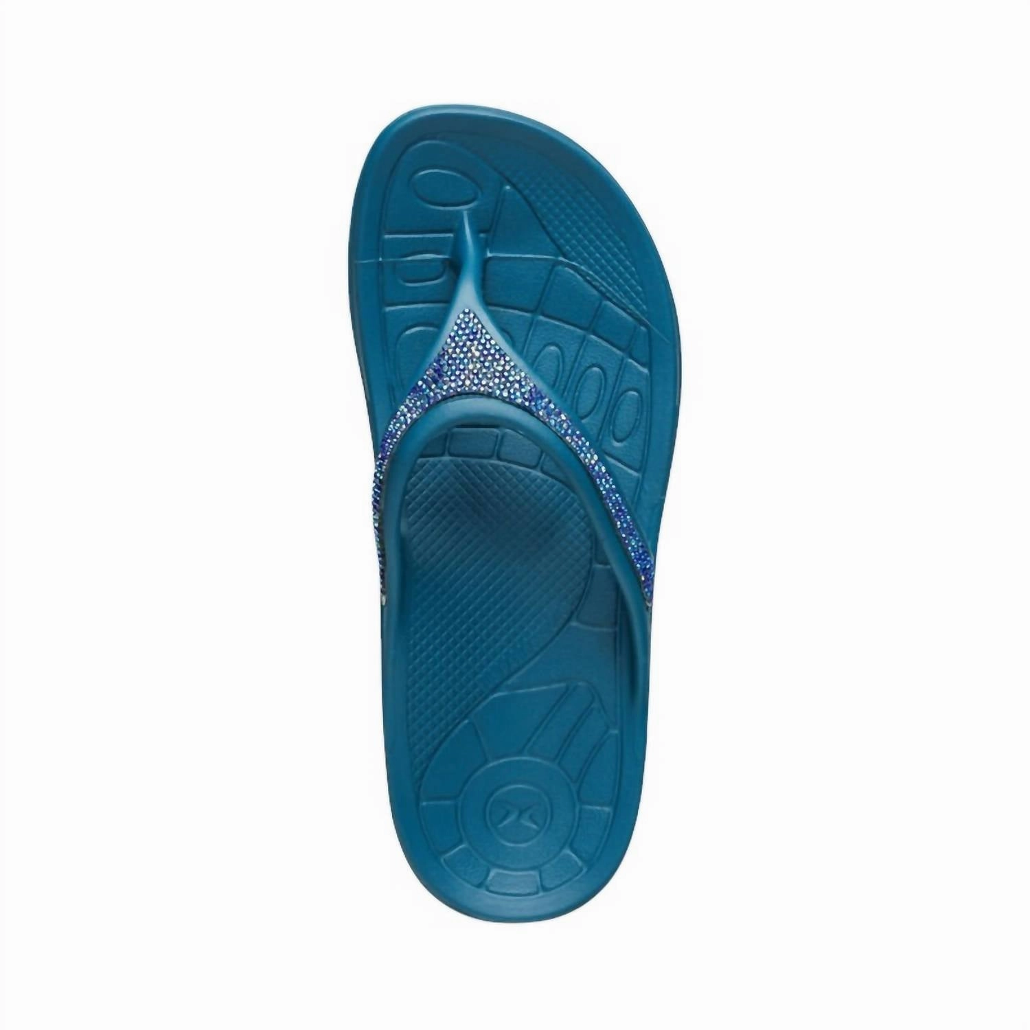 Women's Fiji Sparkle Slippers In Sea Blue