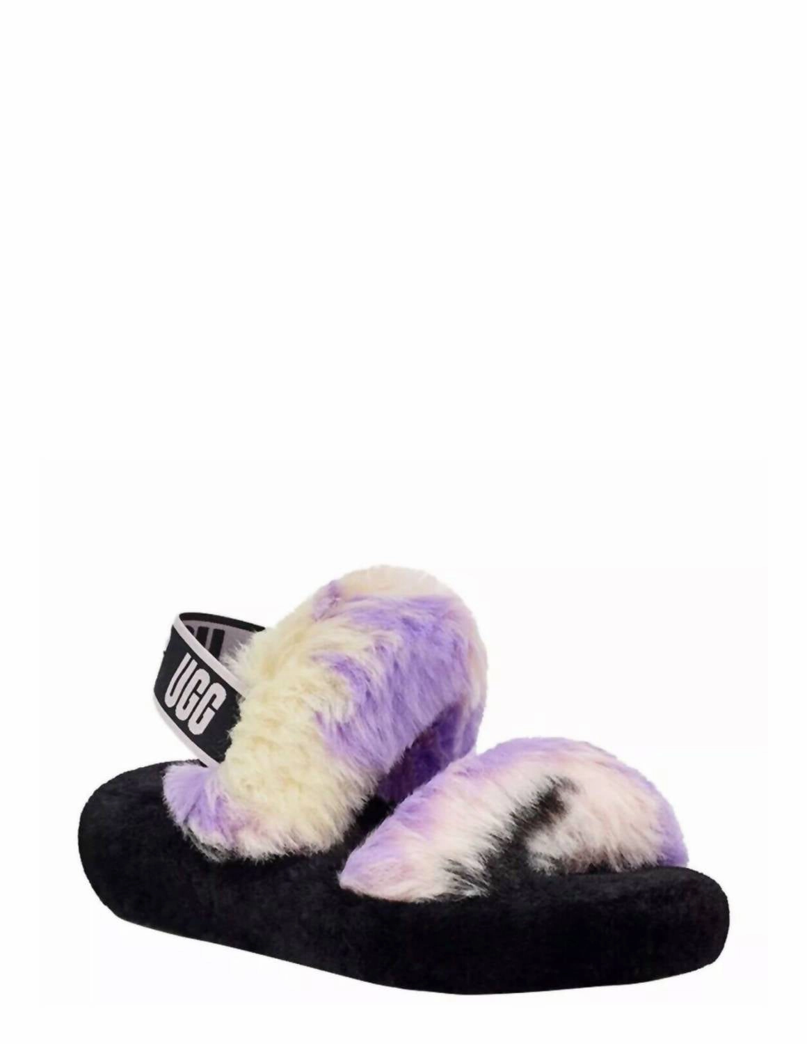 Women's Fluff Yeah Flutie Dye Slides In Magnolia Cozy Womens Slippers discount