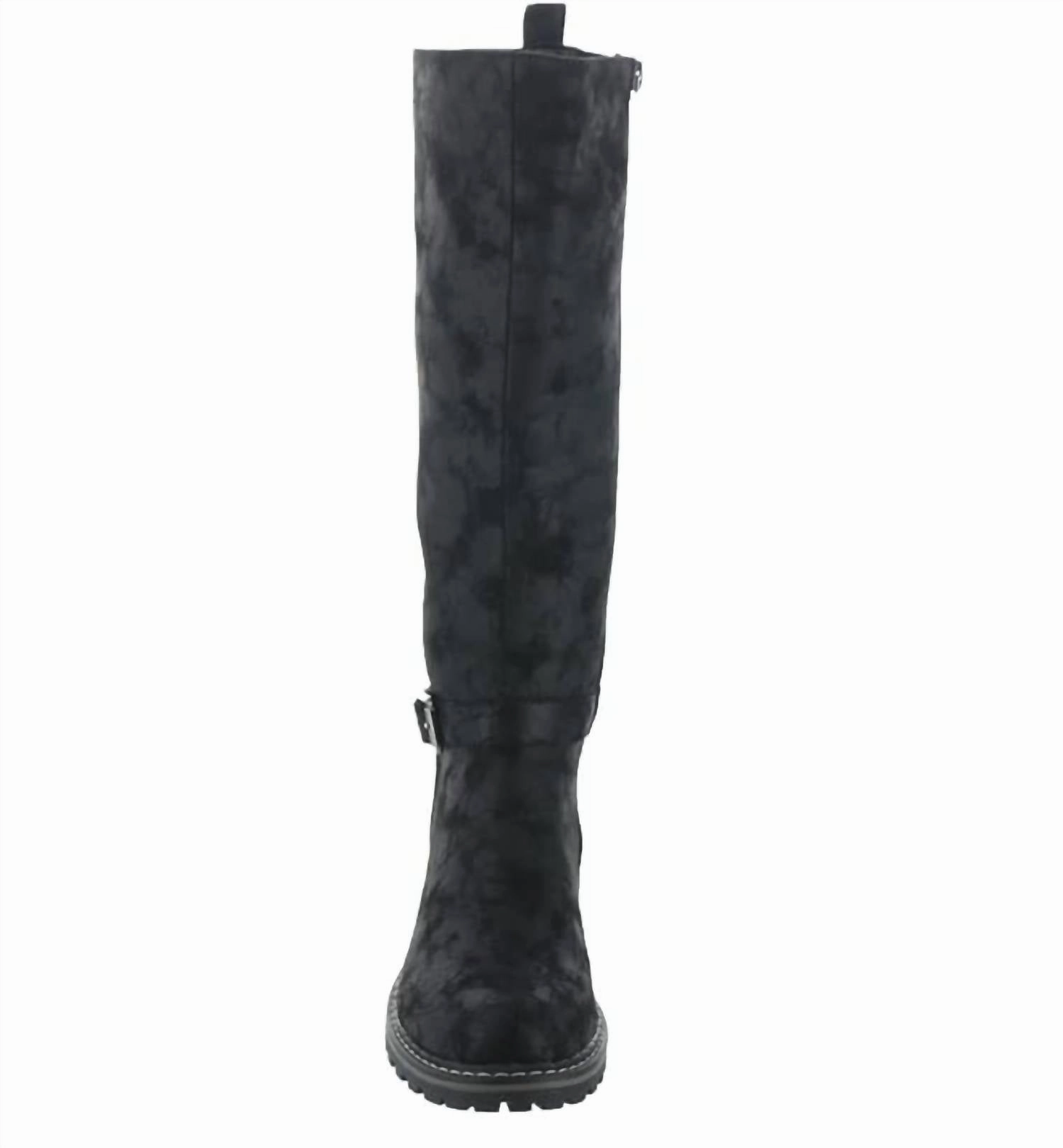 Women's Giddy Up Boots In Distressed Black