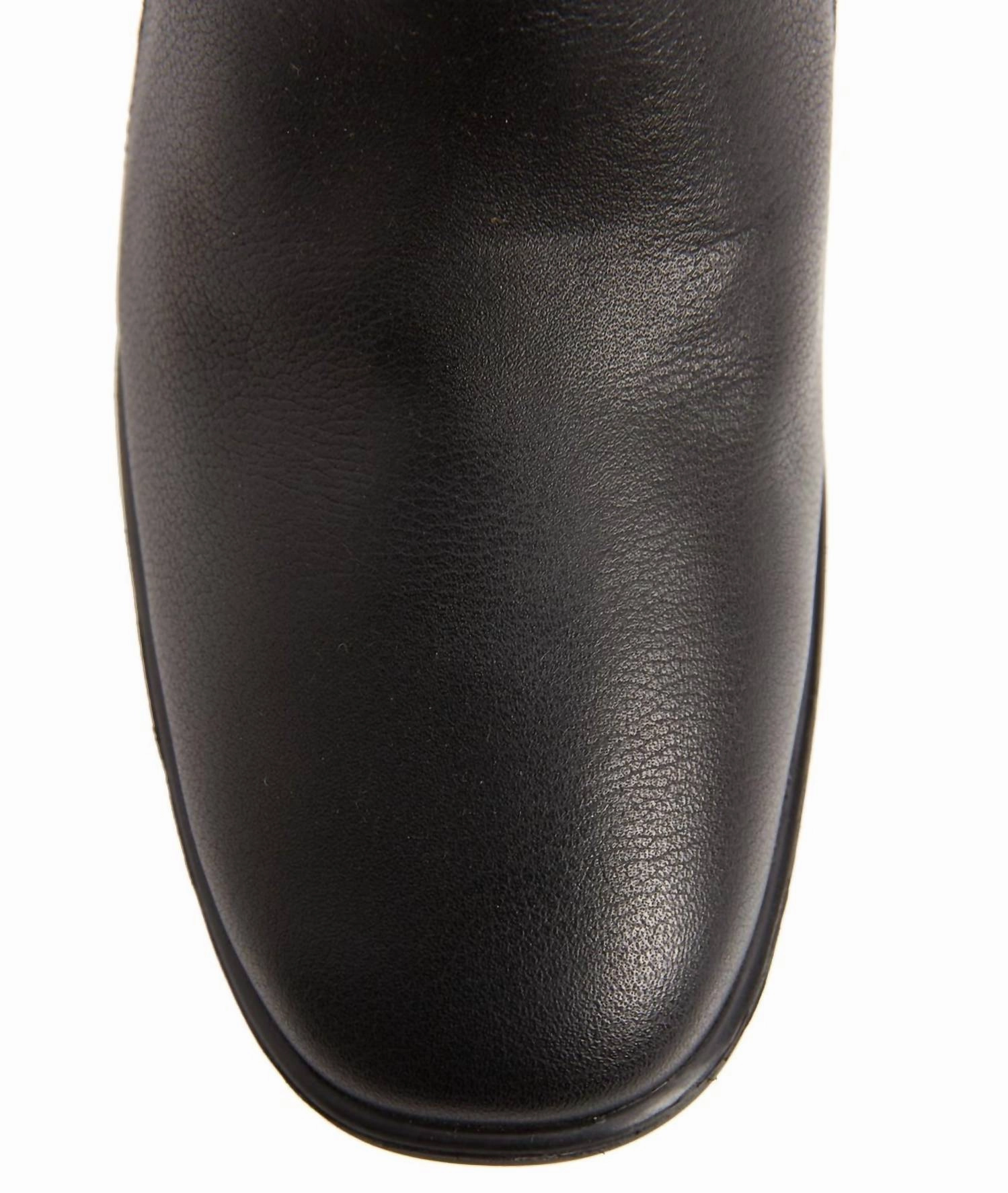 Women's Gift Calf Boot In Soft Black Leather