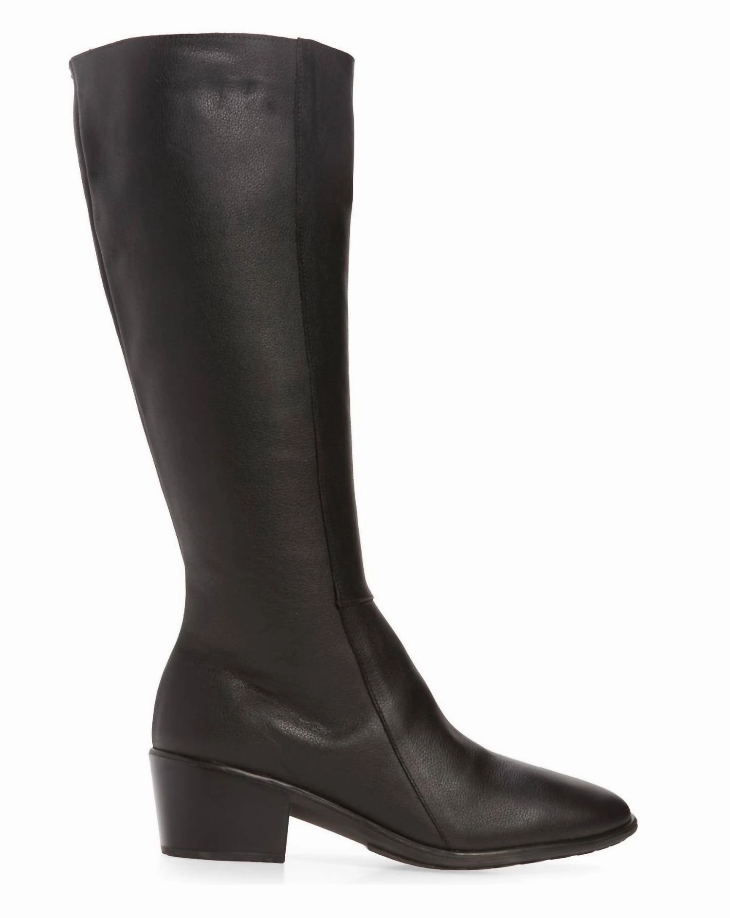 Women's Gift Calf Boot In Soft Black Leather