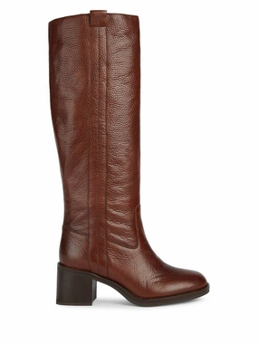 Women's Giulila Heeled Boot In Brown Comfortable Womens Boots low price