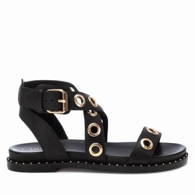 Women's Gladiator Sandal With Eyelet Detail In Black Promo Womens Sandals with style