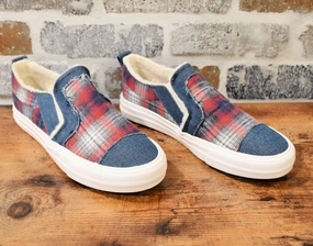 Women's Gypsy Jazz Sandy Fashion Sneakers In Navy/red Stylish Womens Sneakers clearance