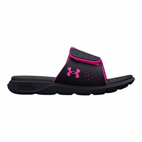 Women's Ignite Pro Slides In Black/rebel Pink Womens Slippers at low price