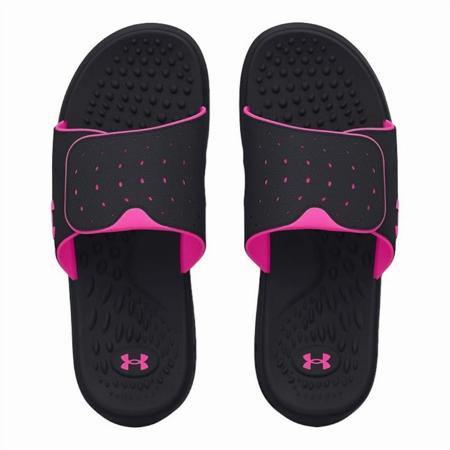 Women's Ignite Pro Slides In Black/rebel Pink