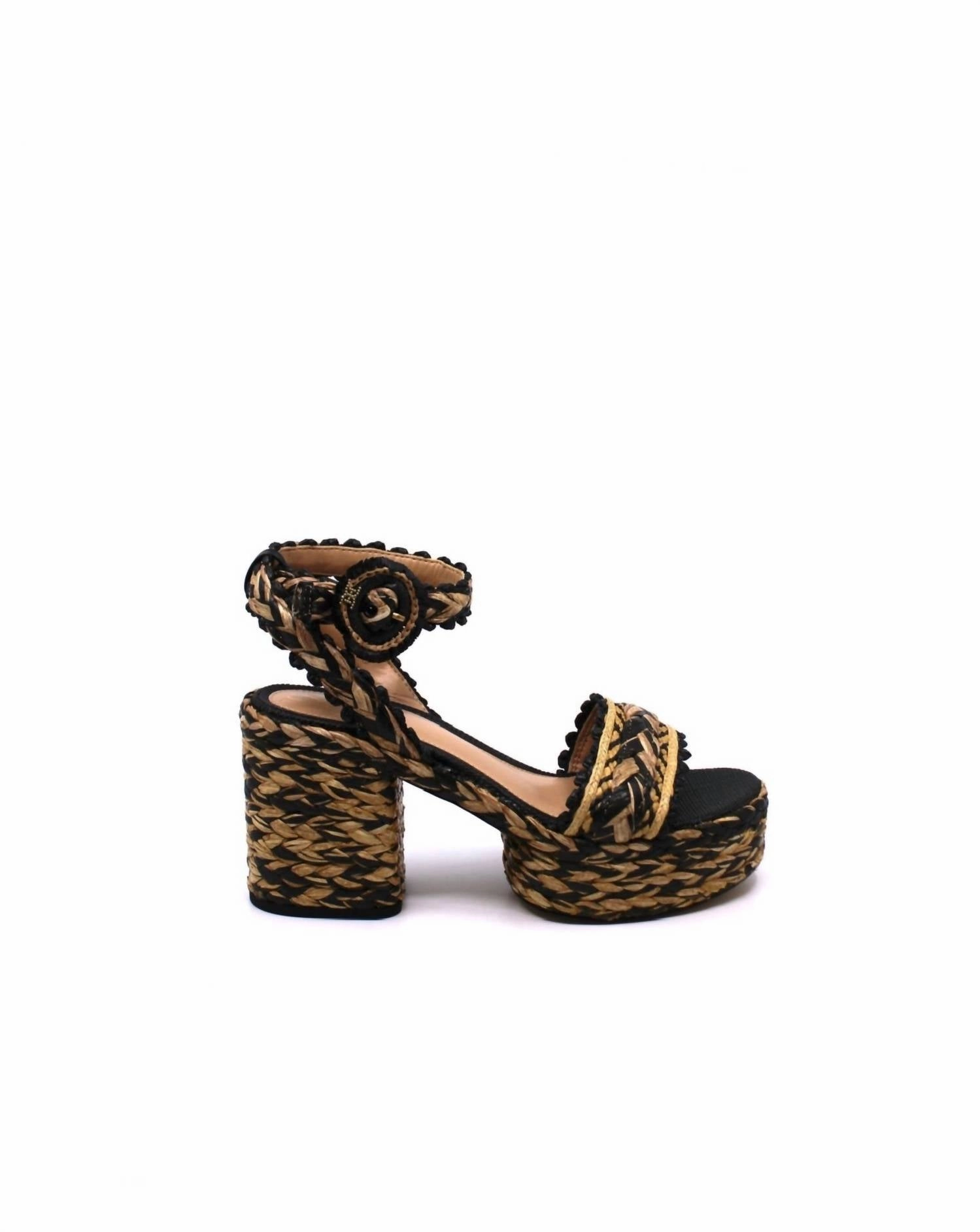 Women's Iliana Ankle Wrap Sandals In Black/ Natural
