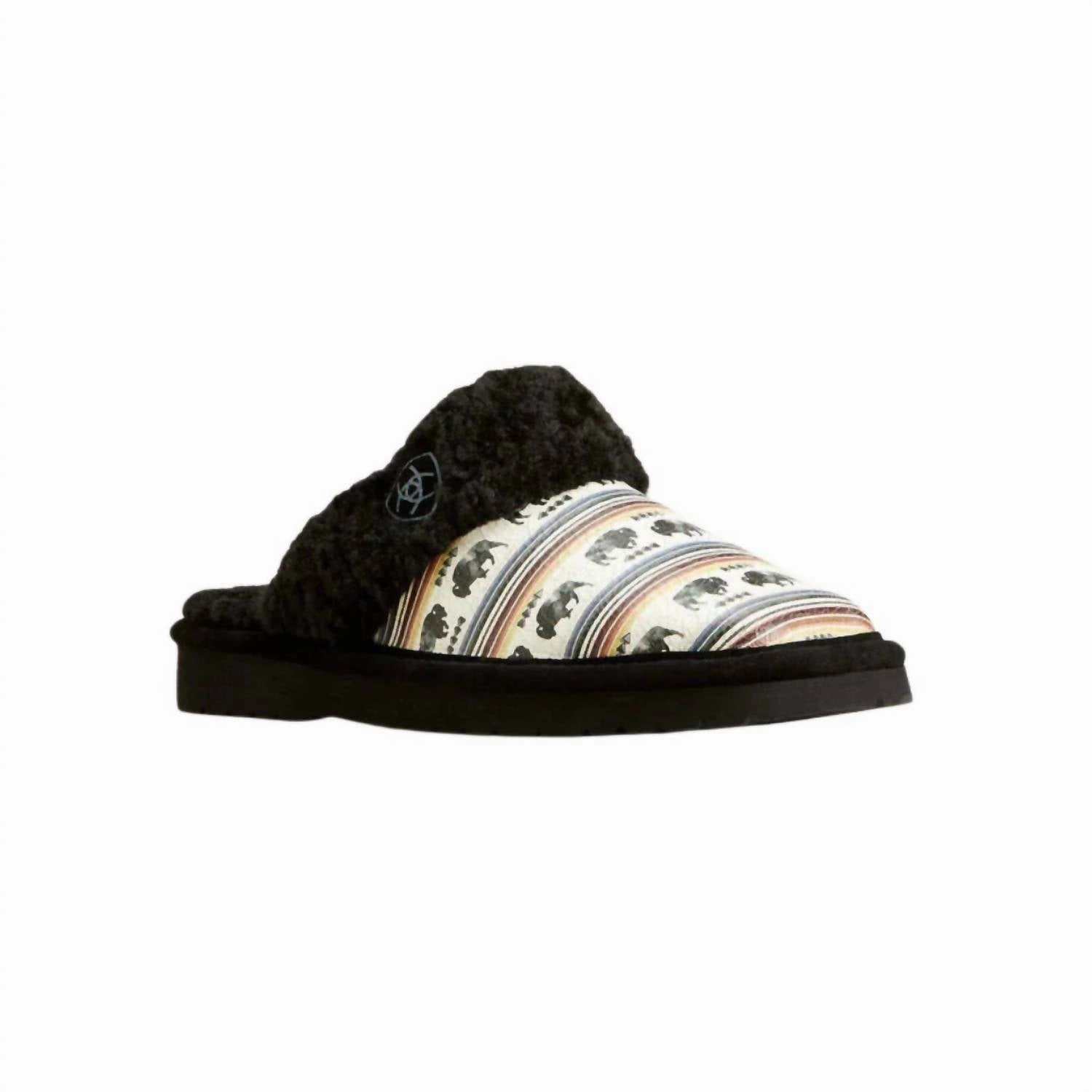 Women's Jackie Square Toe Exotic Print Buffalo Slipper In Multi