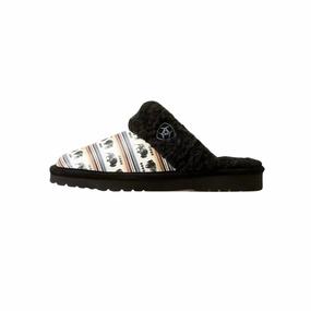 Women's Jackie Square Toe Exotic Print Buffalo Slipper In Multi Womens Slippers at low price