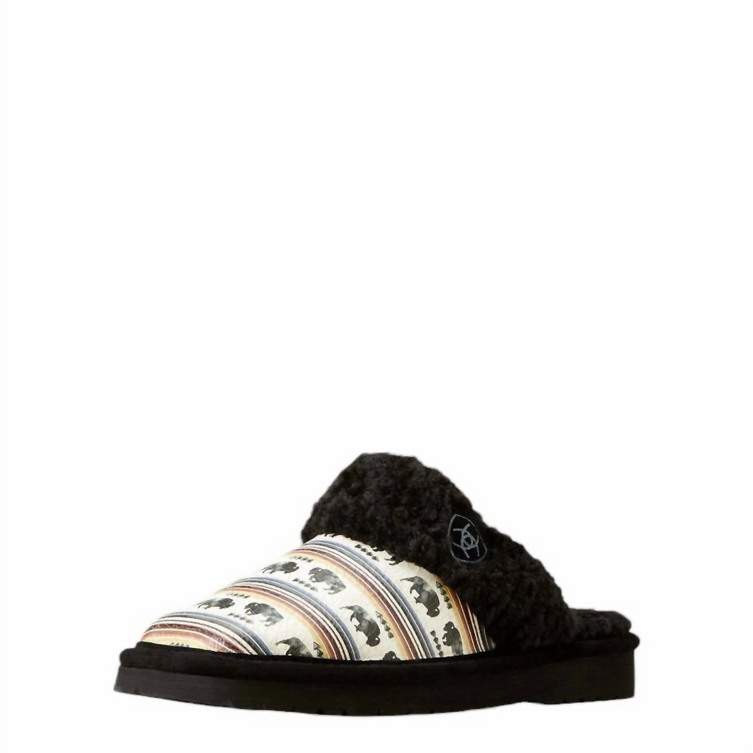 Women's Jackie Square Toe Slippers In Buffalo Print