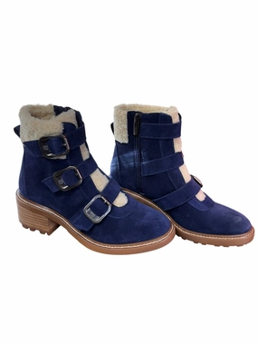 Women's Klerica Leather Boots In Navy Top-rated Womens Boots outlet