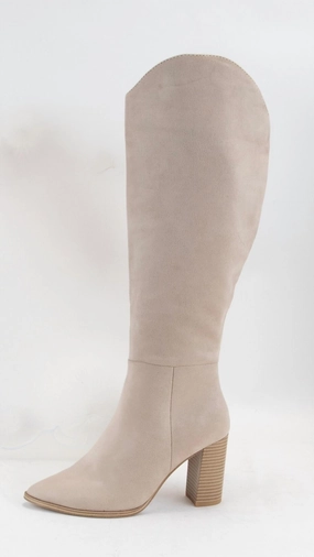 Women's Knee High Suede Boot In Clay Womens Boots sale online