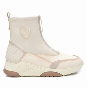 Women's Leather Casual Booties Carmela By XTI Womens Casual Boots clearance