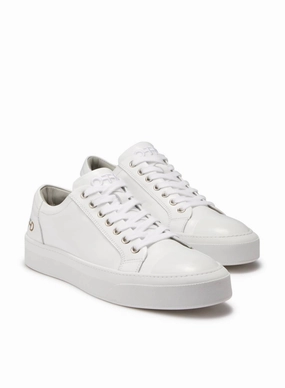 Women's Leather Low-Top Sneaker In White Womens Sneakers at discount price