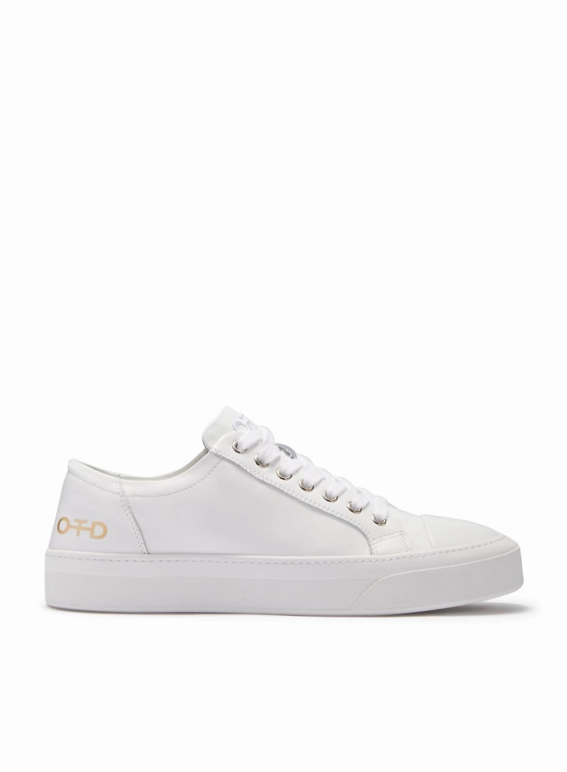 Women's Leather Low-Top Sneaker In White