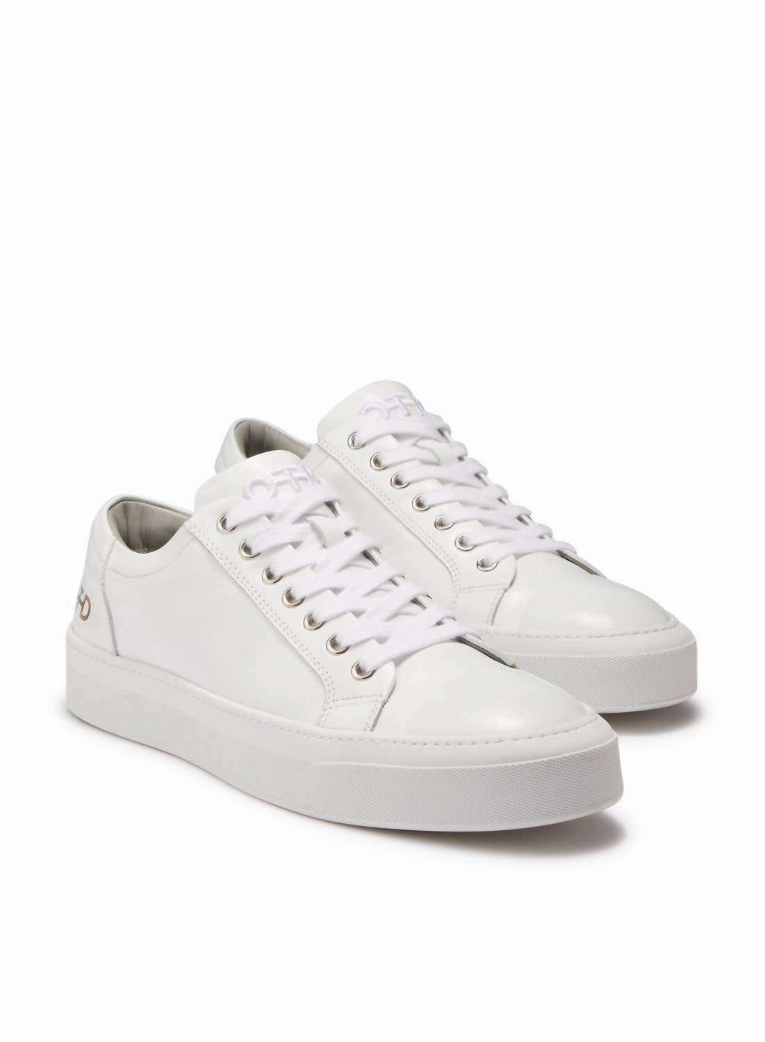 Women's Leather Low-Top Sneaker In White Womens Sneakers at discount price