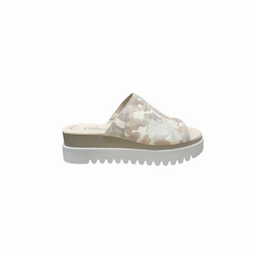 Women's Leather Slippers In Camoflauge Womens Slippers at low price